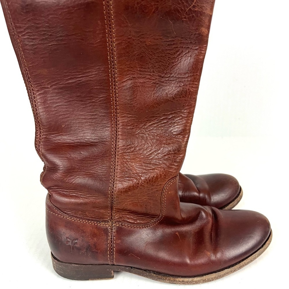 Frye Melissa Button Cognac Boots - Size 6 - Picture 8 of 11